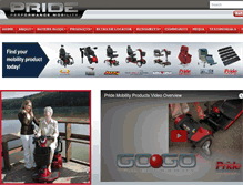 Tablet Screenshot of pridemobility.com.au